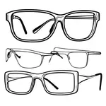 large rectangular eyeglasses image